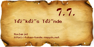 Tőkés Tünde névjegykártya